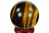 Polished Tiger's Eye Sphere - South Africa #116071-1